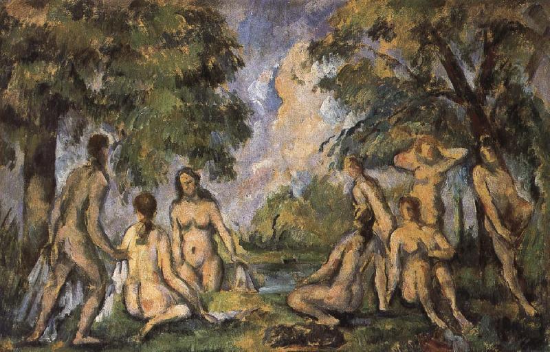 Paul Cezanne Bath De France oil painting art